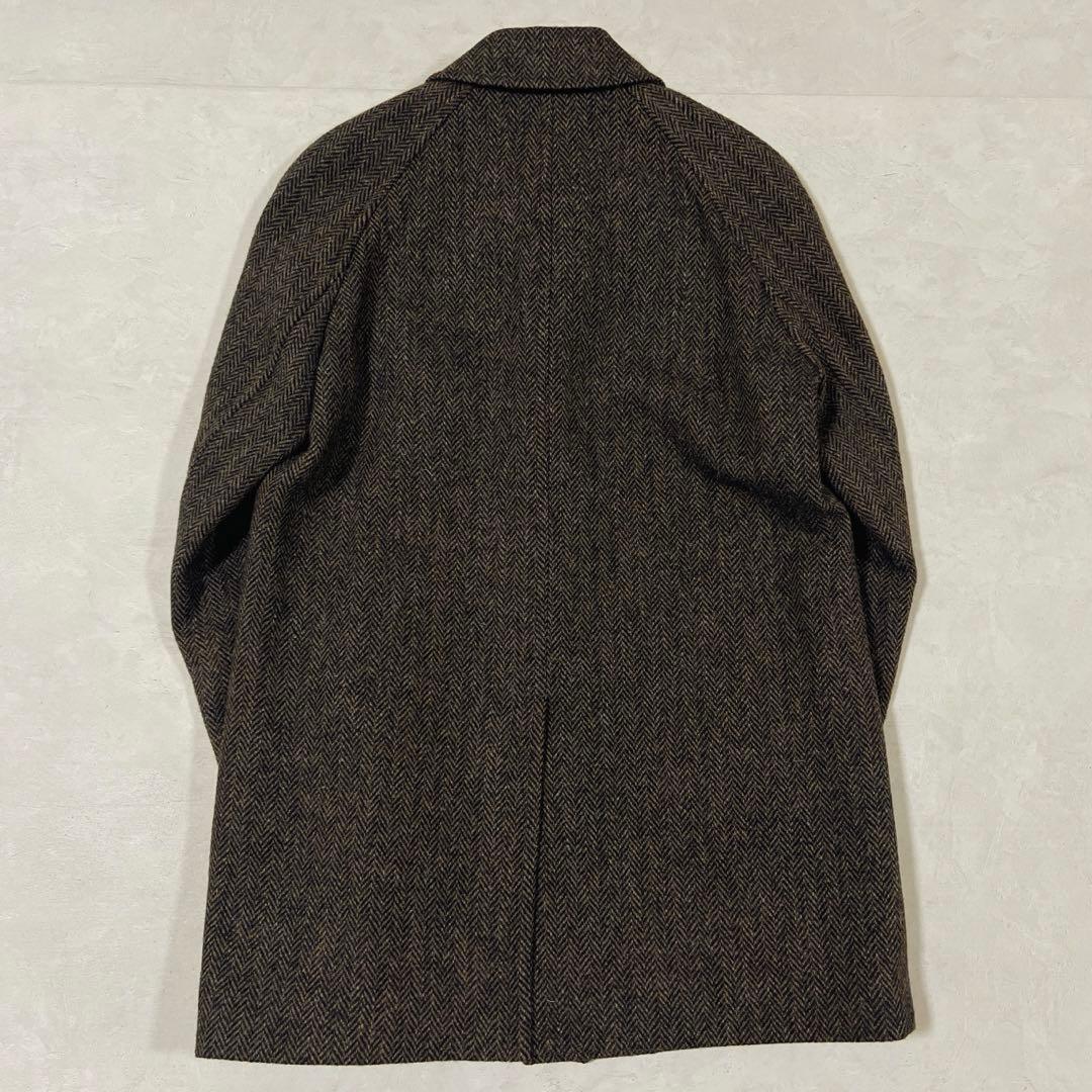 割引メンズ - 美品BrooksBrothers BALLCOLLAR COAT ハリスツイード
