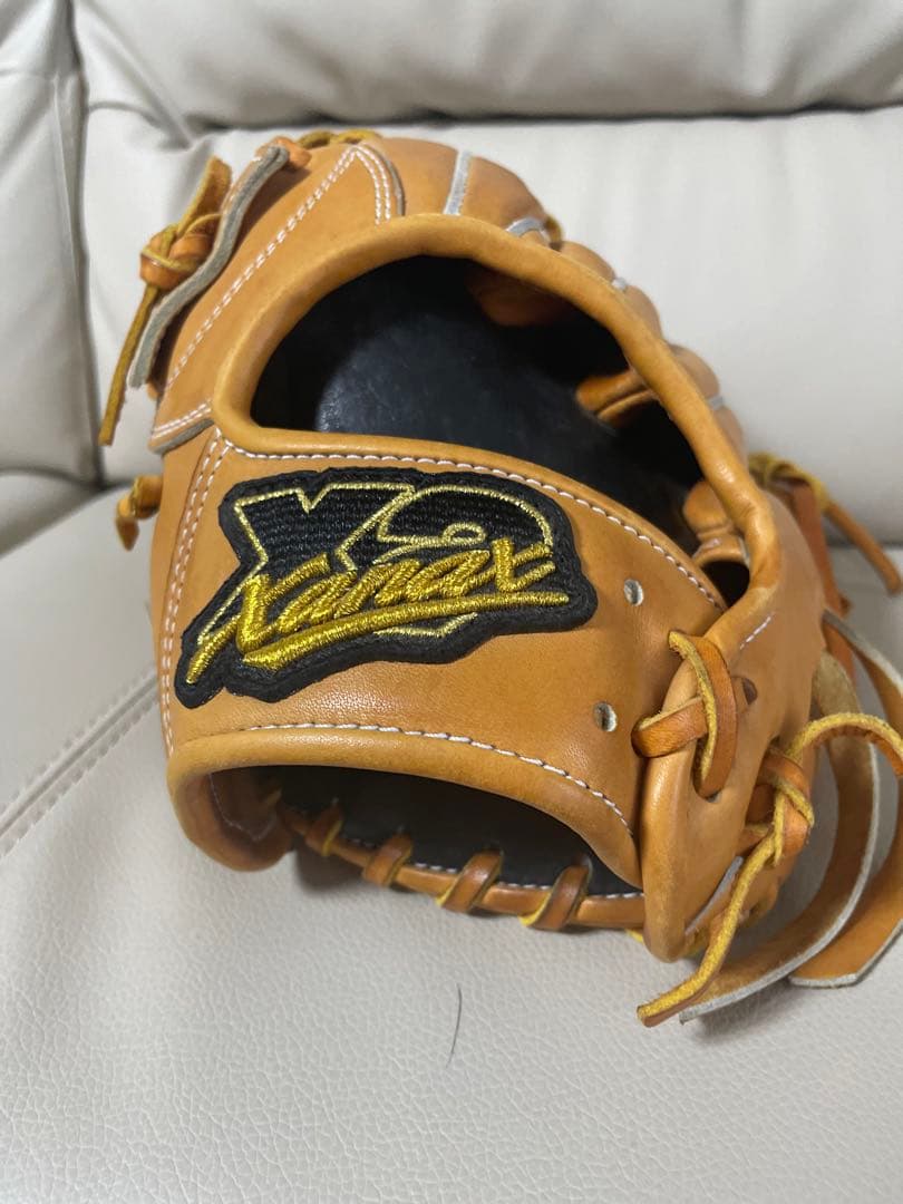 ご予約済み　ザナックス　硬式 野球グローブ 左投げ用　外野手　収納袋付き