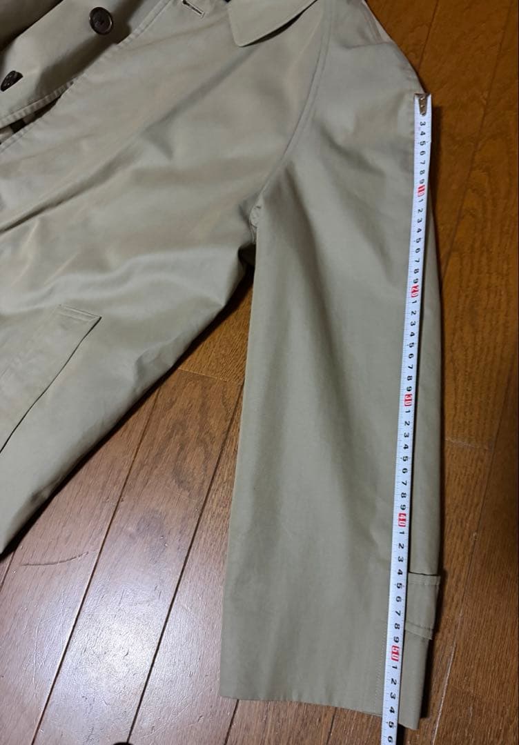 バーバリー ノバチェック ステンカラーコート ベージュ L相当