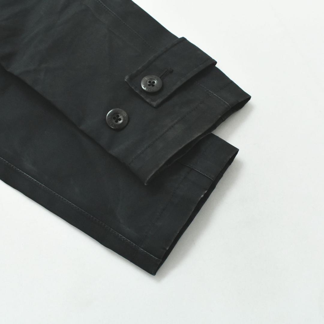 エーグル AIGLE フード付き 刺繍ロゴ ロング レイン コート M 紺