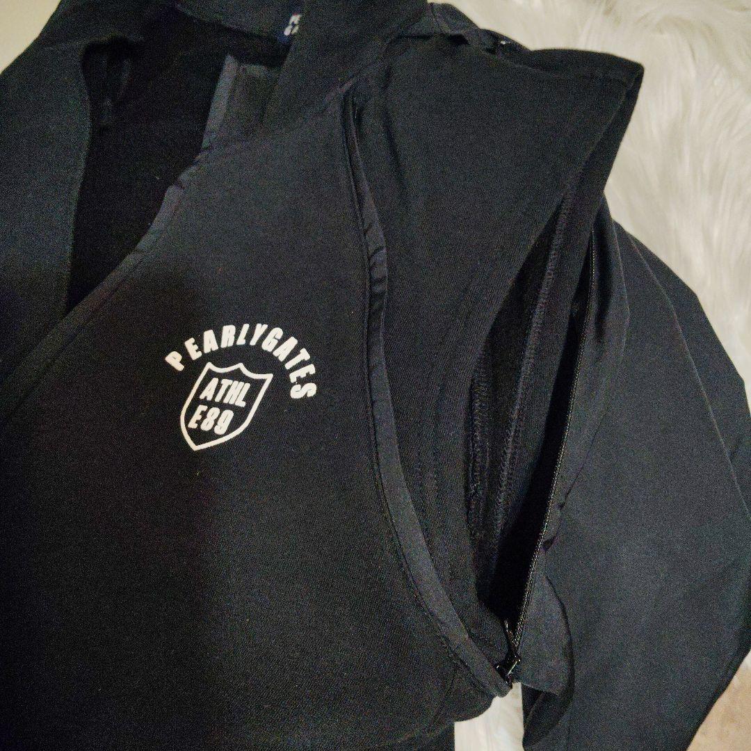 パーリーゲイツ2wayゴルフジャケット黒4