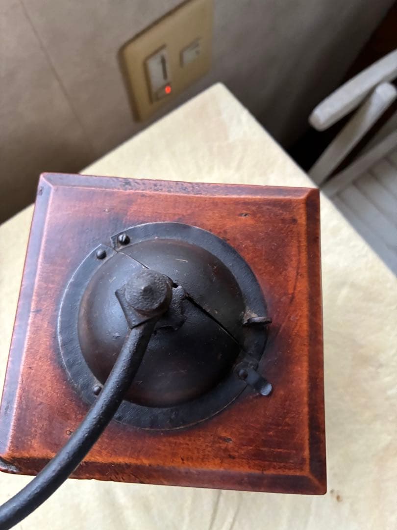 フランス　アンティーク　木製　コーヒー　ミル　グラインダー ECLIPSE 美品