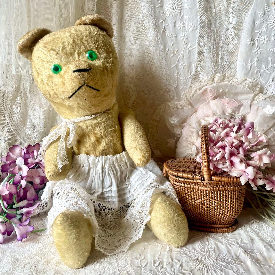 ドールパニエ（小）蓋付きバスケット フランスアンティーク かご　ミニ籠　人形用