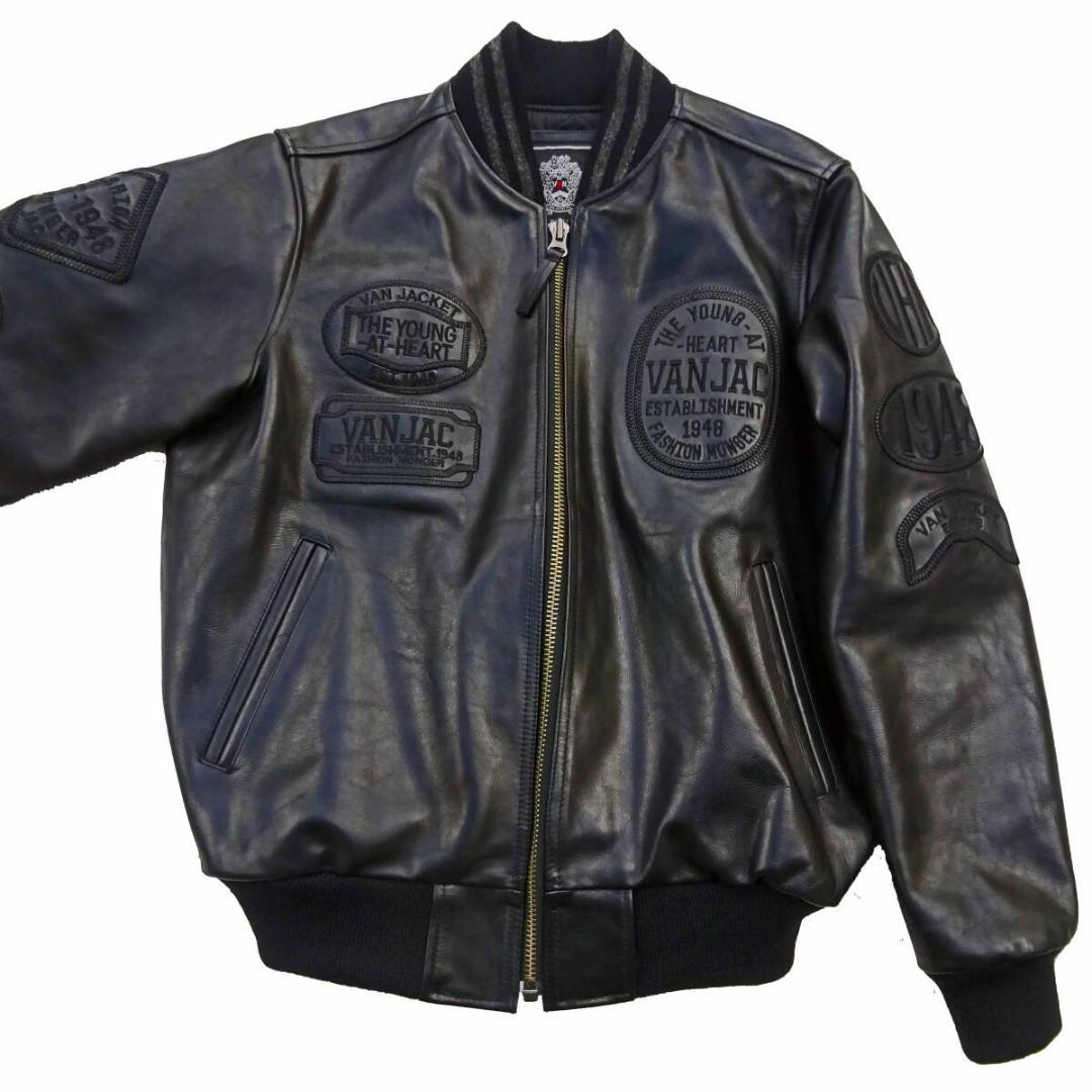 VAN JAC ヴァンヂャケット プレミアムオールレザースタジャン バック