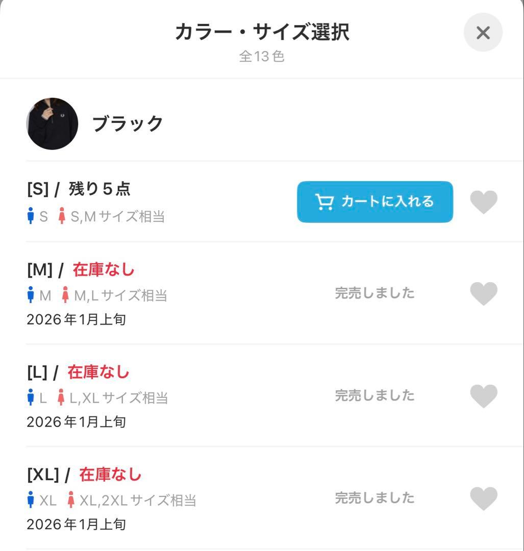 【完売品】FRED PERRY フレッドペリー ハーフジップスウェットM3574