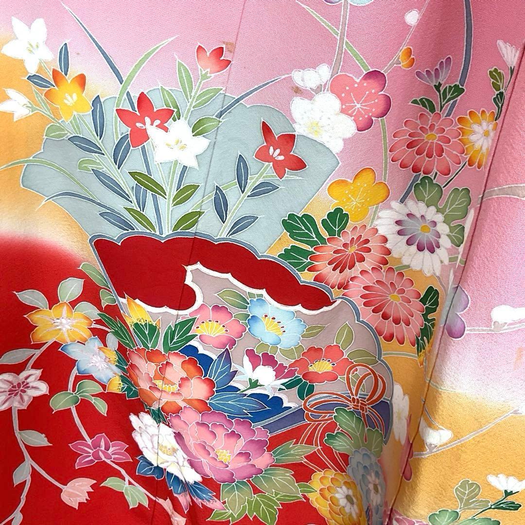 No.26 七五三　　7歳 正絹着物セット　　訳あり