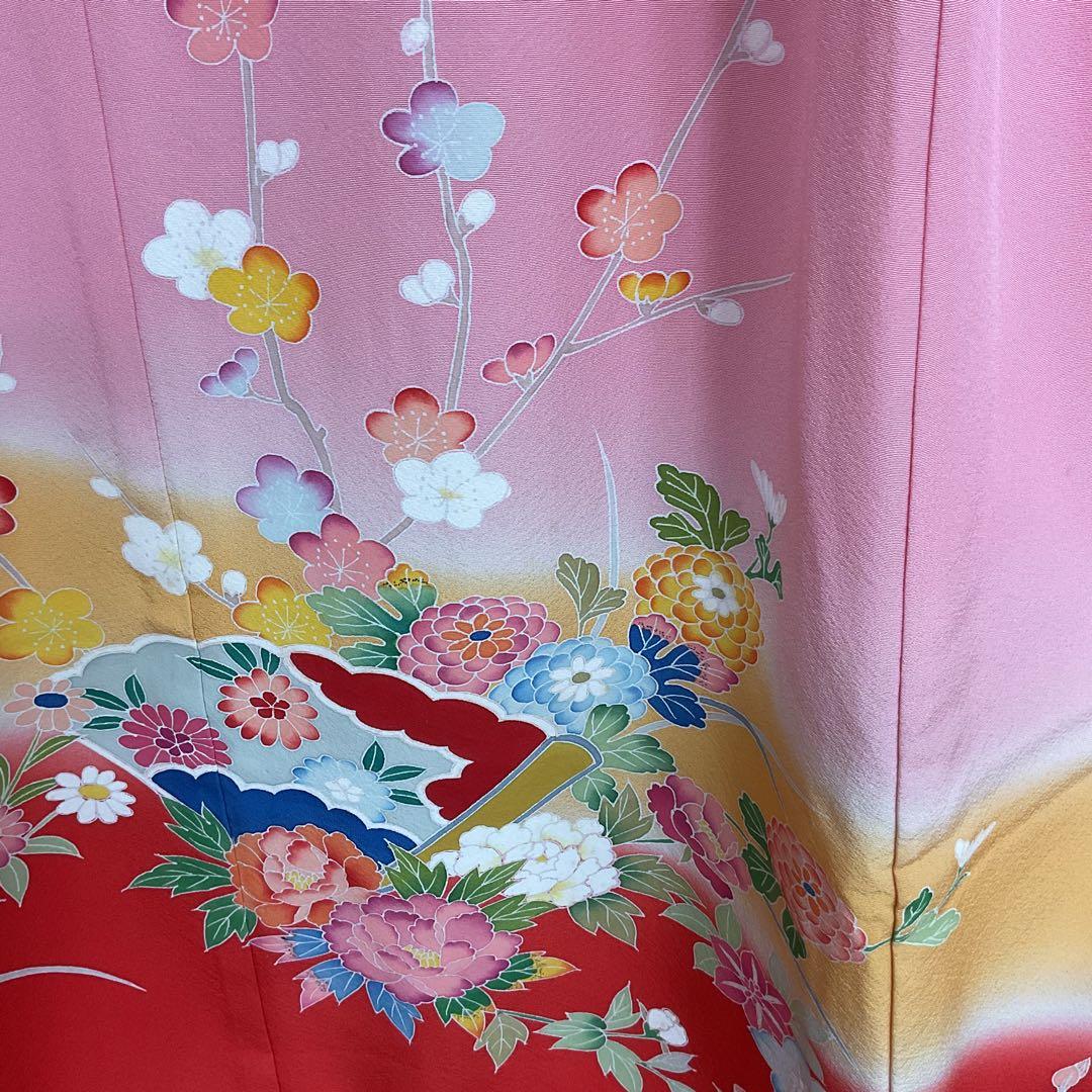 No.26 七五三　　7歳 正絹着物セット　　訳あり