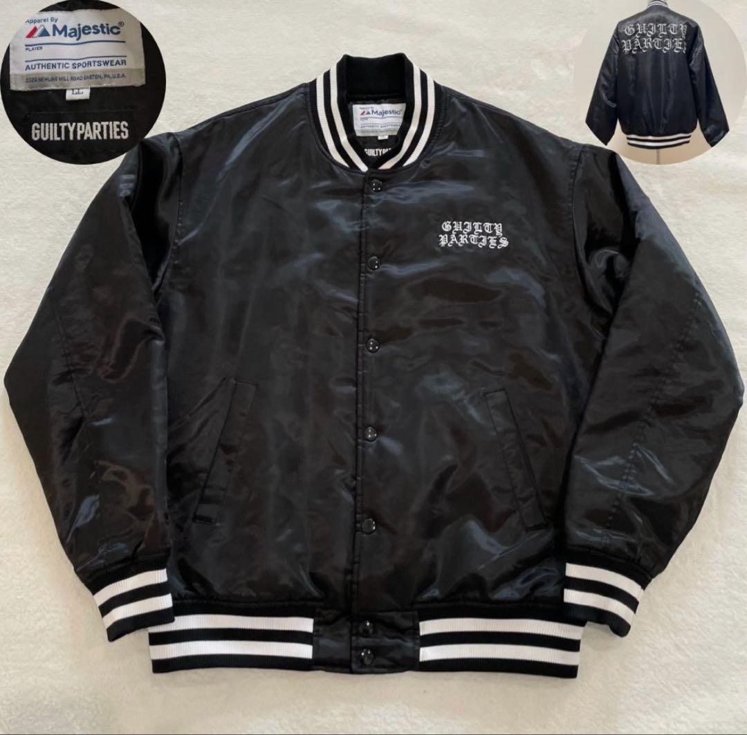 マジェスティック × ワコマリア　スタジャン　両面刺繍　ブラック　ＸＬ