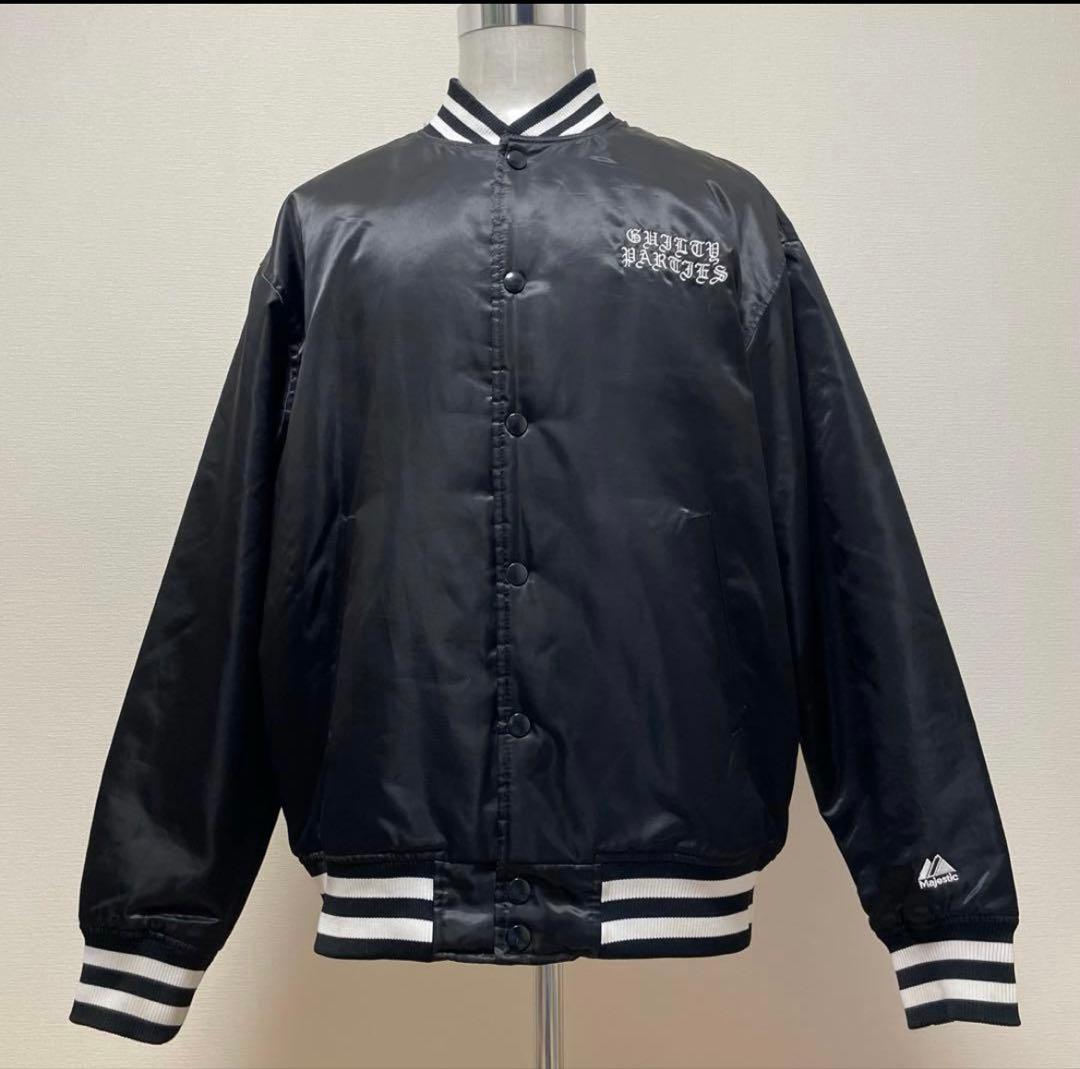 マジェスティック × ワコマリア　スタジャン　両面刺繍　ブラック　ＸＬ