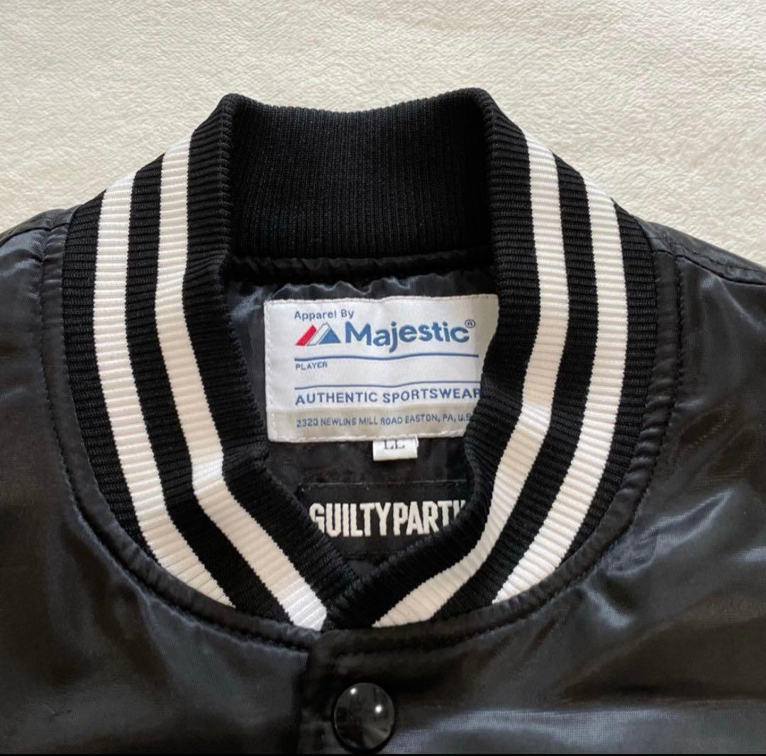 マジェスティック × ワコマリア　スタジャン　両面刺繍　ブラック　ＸＬ