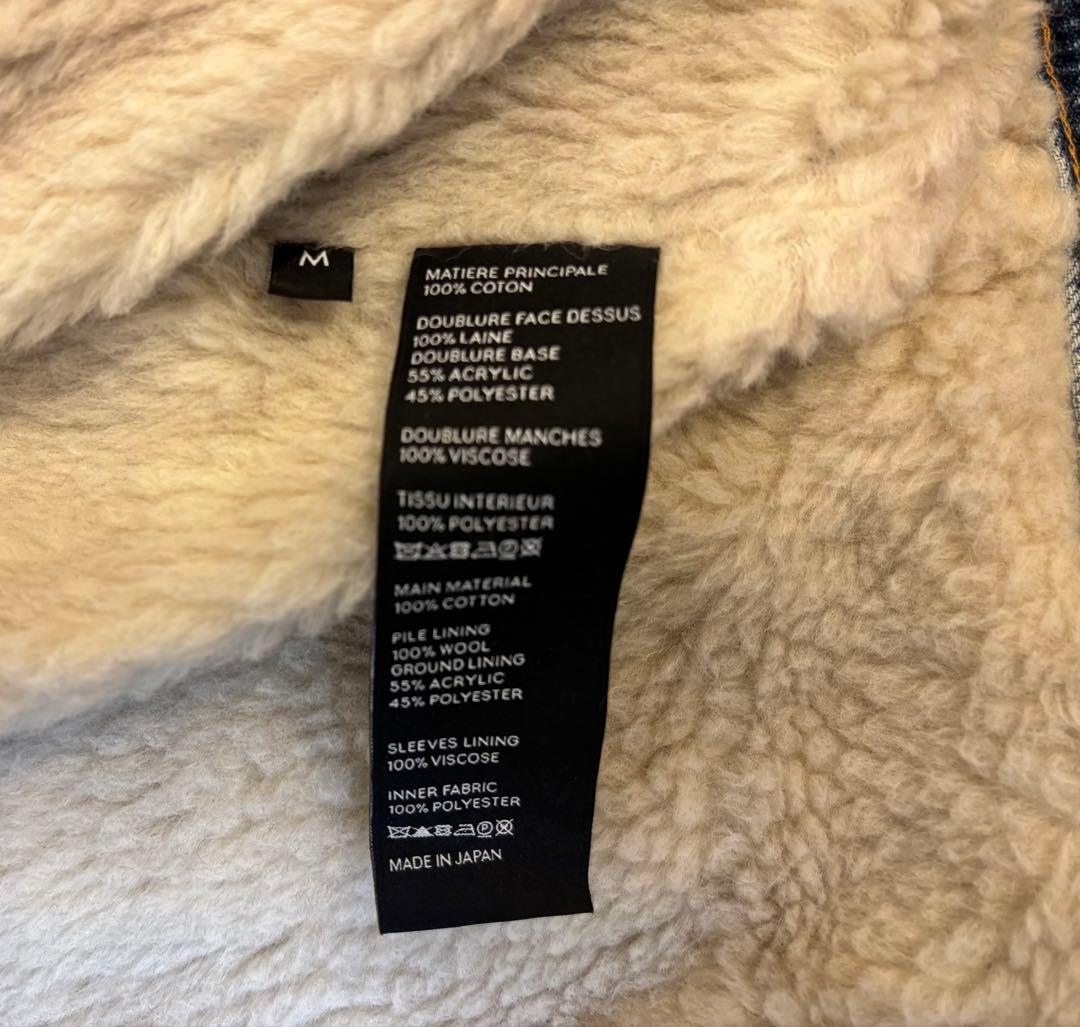 CELINE デニムジャケット 裏地ボア ハンガー付き
