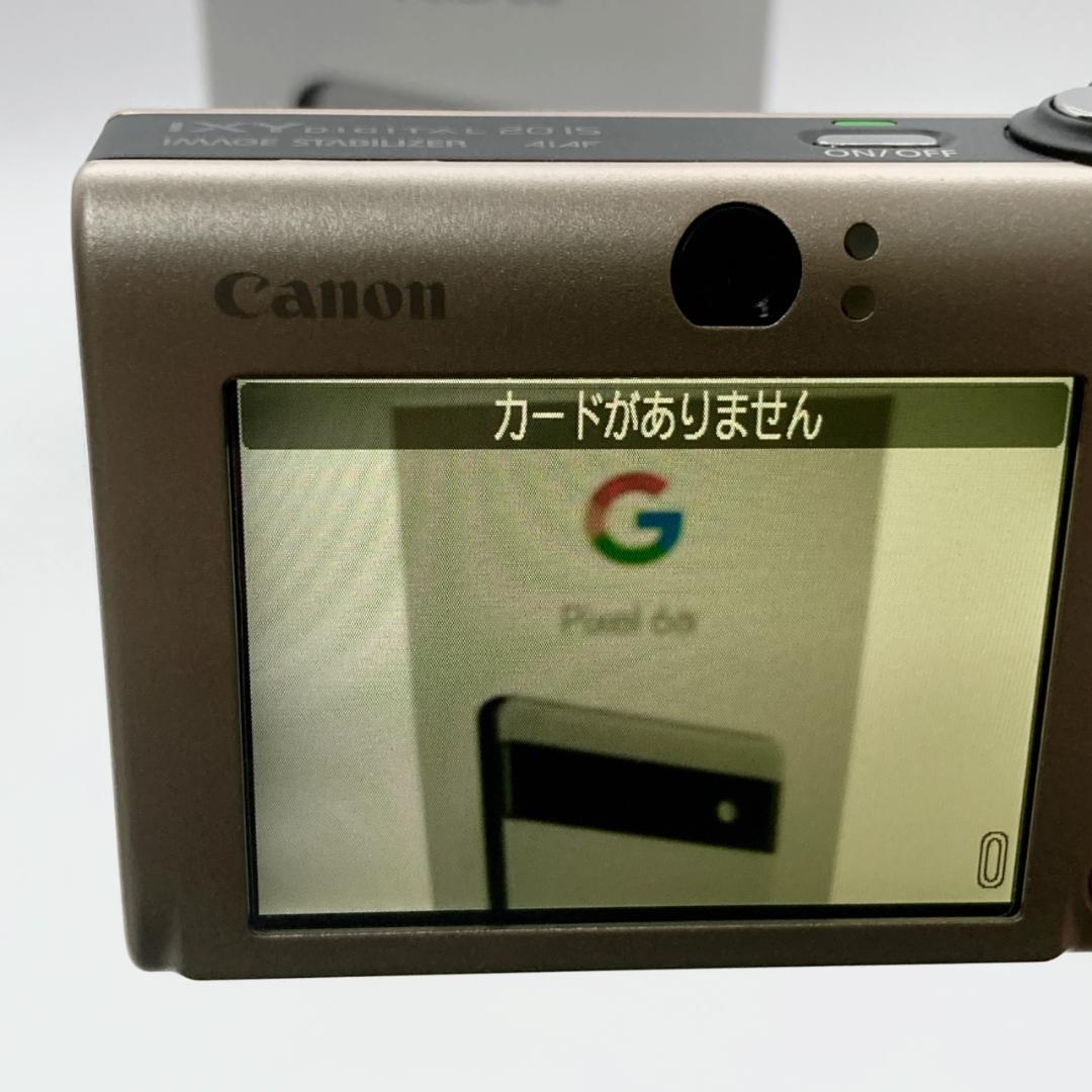 【美品】箱付き Canon IXY DIGITAL 20 IS カメラ キャメル