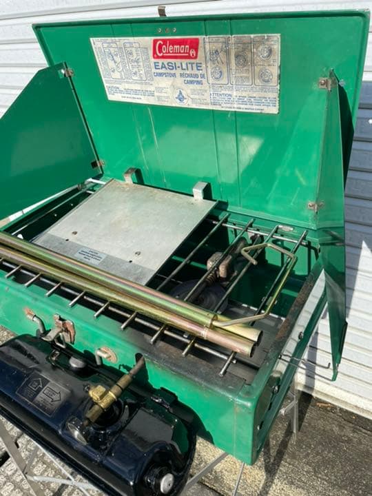 超レア・カナダコールマン ・432A・パワーハウス・ツーバーナーストーブ・BBQ