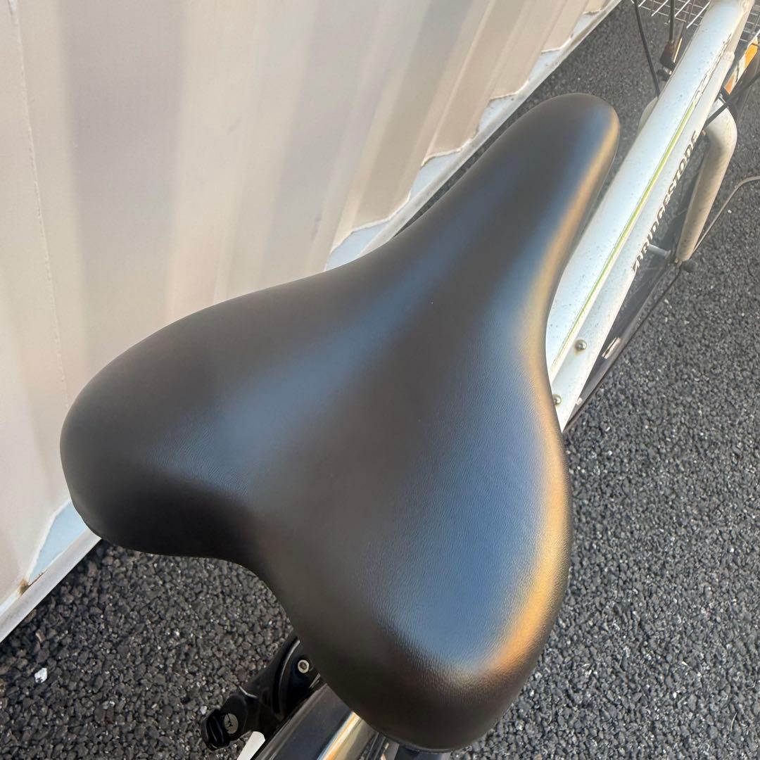 【都内/千葉引取】ブリヂストン製自転車 27インチ カゴ/鍵/6段変速付