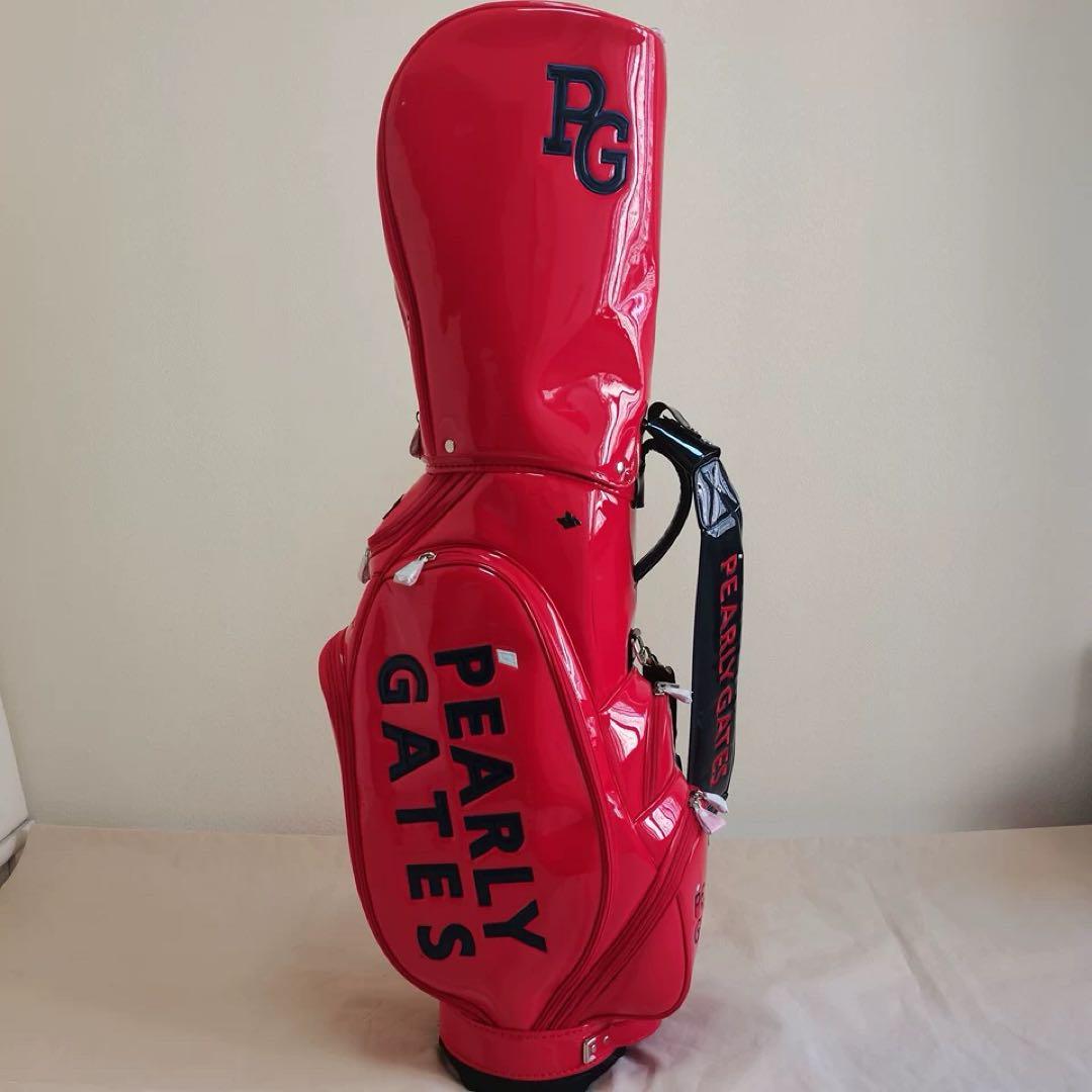 PEARLY GATES キャディバッグ レッド ゴルフバッグ