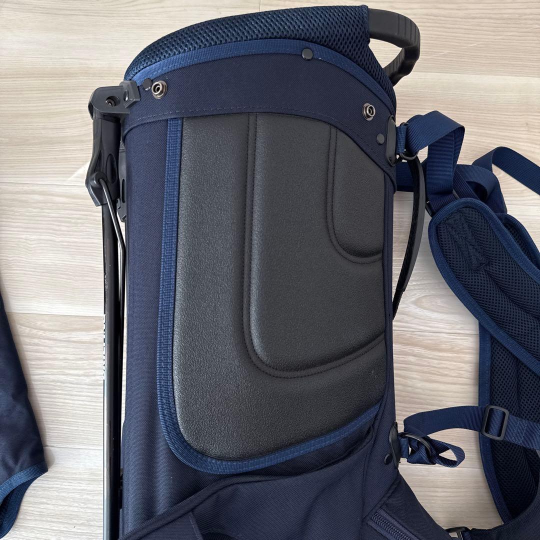 ブリーフィング　キャディバッグ　ショルダー式　スタンド式　軽量　ネイビー　紺