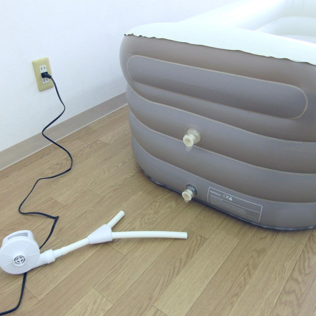 Tubble ロワイヤル バスタブ 簡易 お風呂 電動ポンプ付ビニール浴槽プール