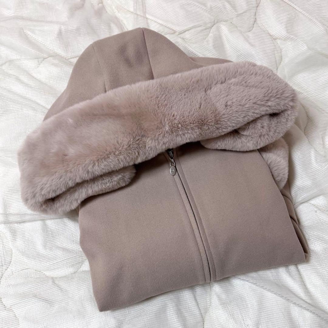 michell Macaron Aライン　ファー　コート　ショート