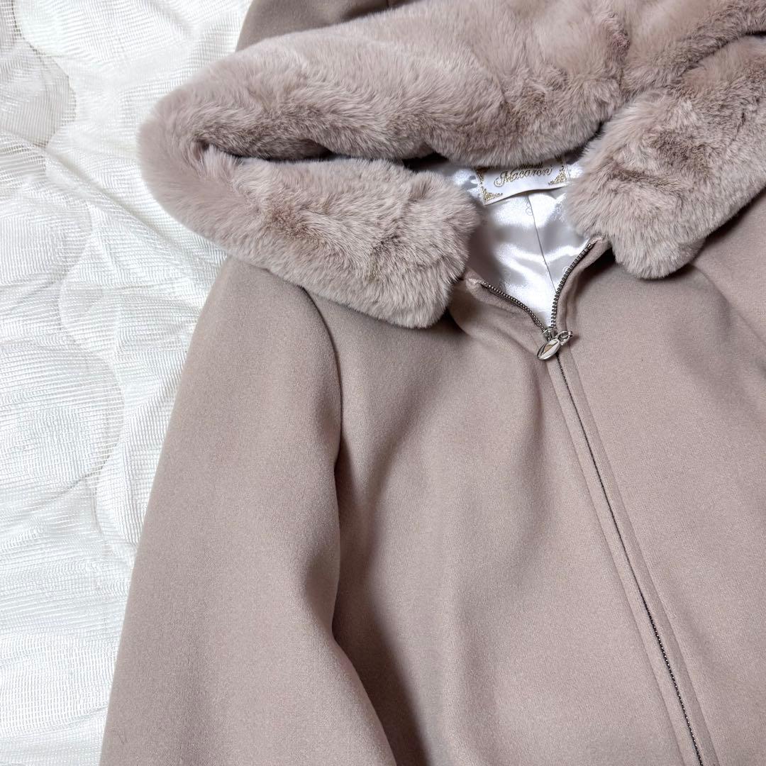 michell Macaron Aライン　ファー　コート　ショート
