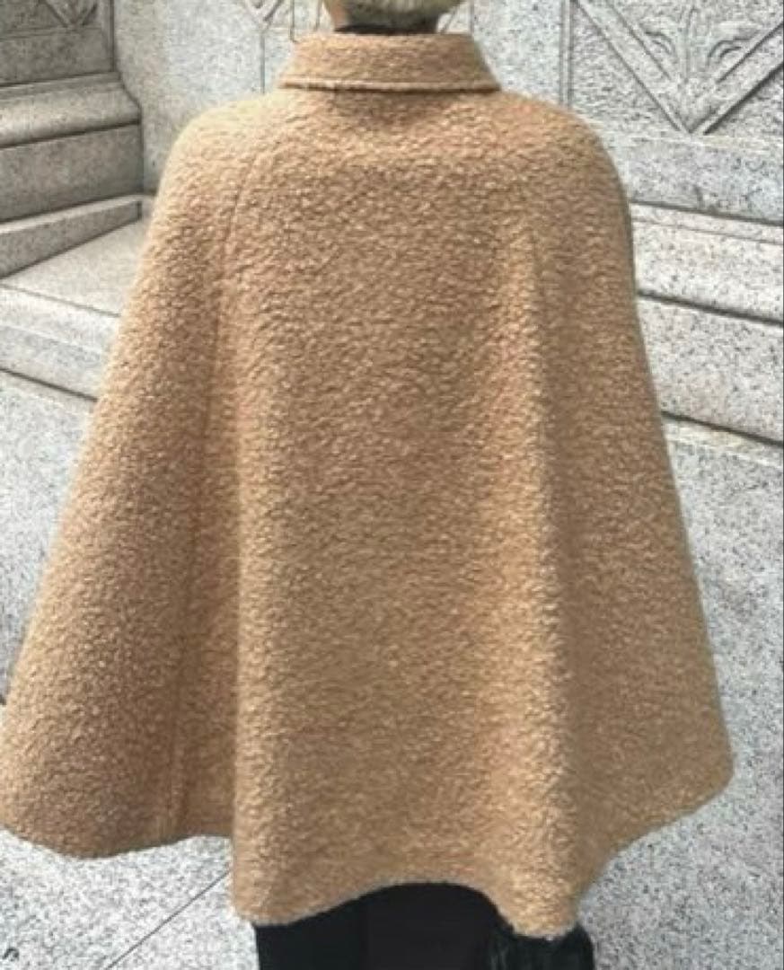 JENNEプードルケープコートMベージュ