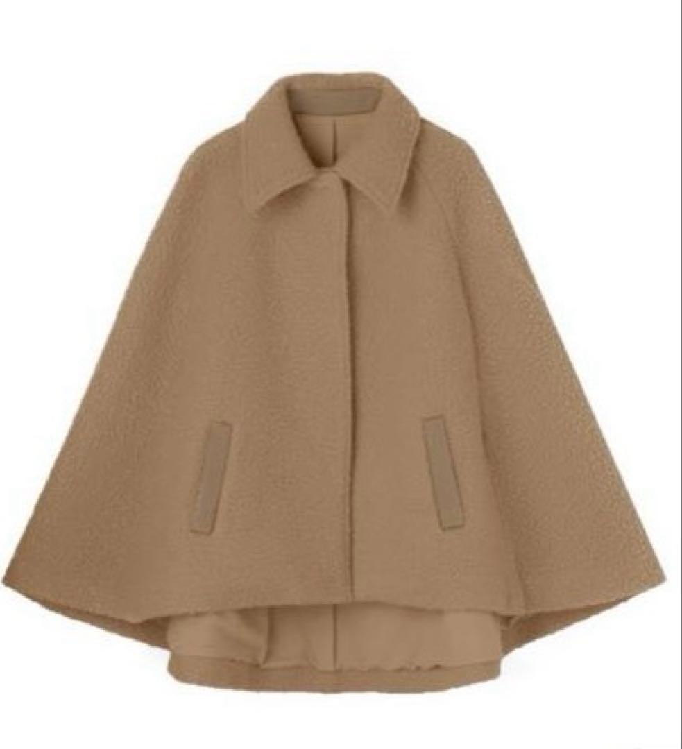 JENNEプードルケープコートMベージュ