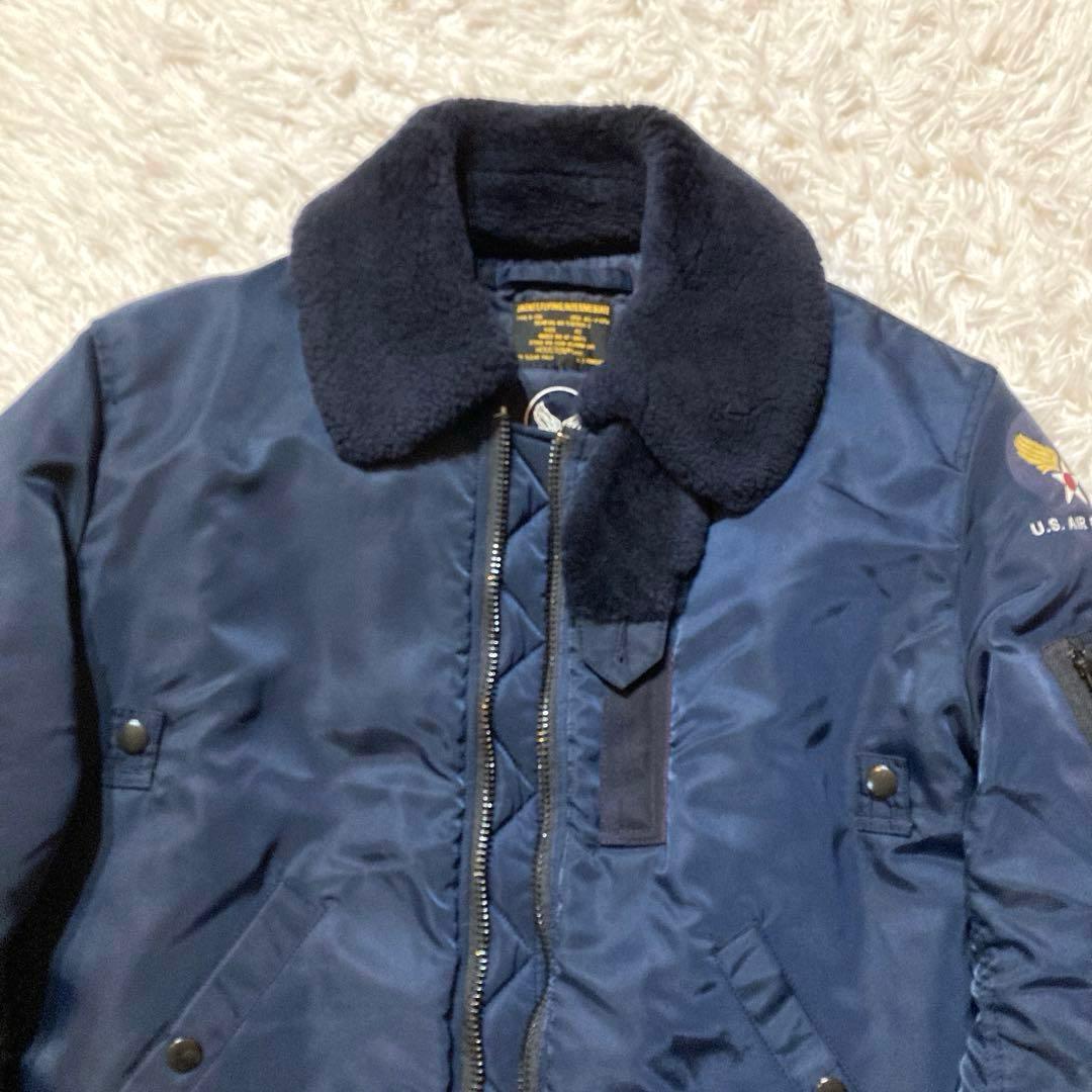 人気・希少XL】HOUSTON B-15C ネイビー × ネイビームートン - メルカリ