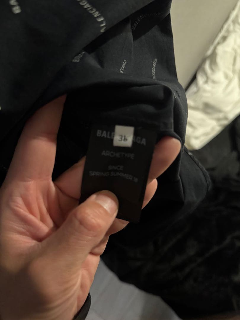 BALENCIAGA パターン入りシャツ サイズ36