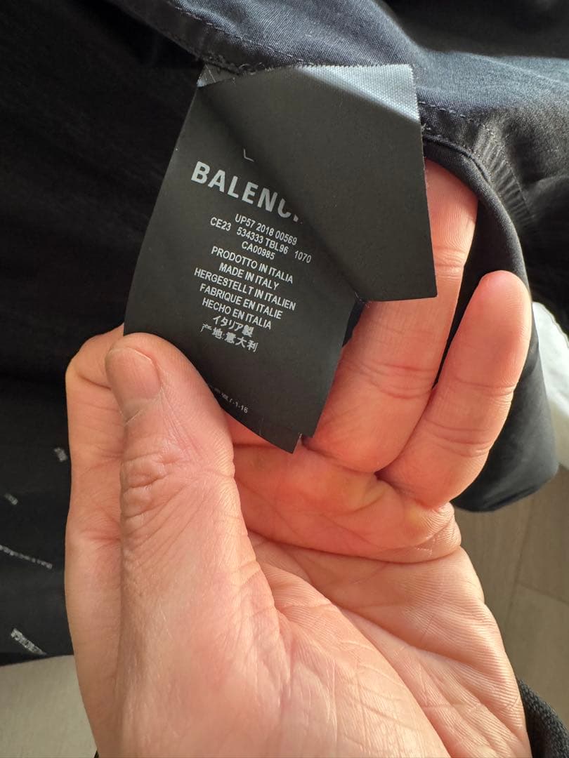 BALENCIAGA パターン入りシャツ サイズ36