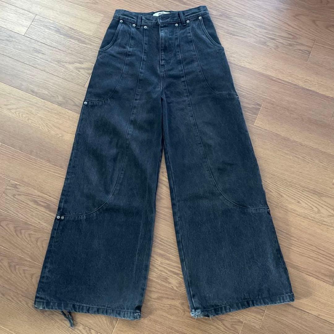 GOAT ESSENCE TUCK WIDE DENIM PANTS デニム