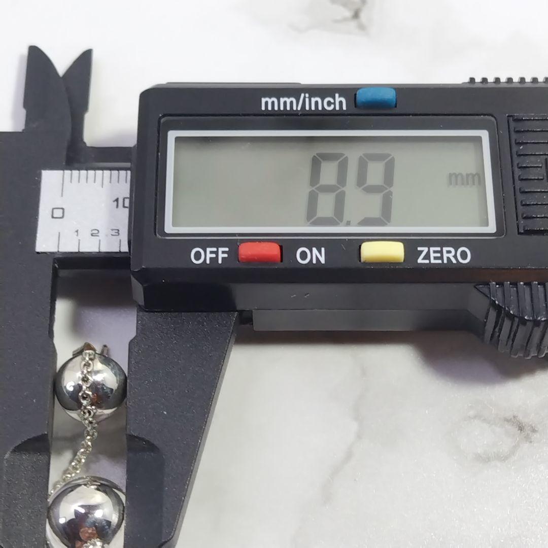 ティファニー　ボールトリプルドロップチェーン　グラジュエイテッド　ピアス　片耳