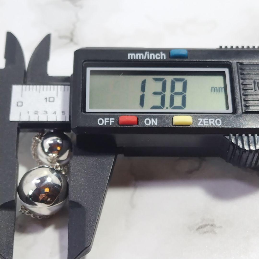 ティファニー　ボールトリプルドロップチェーン　グラジュエイテッド　ピアス　片耳