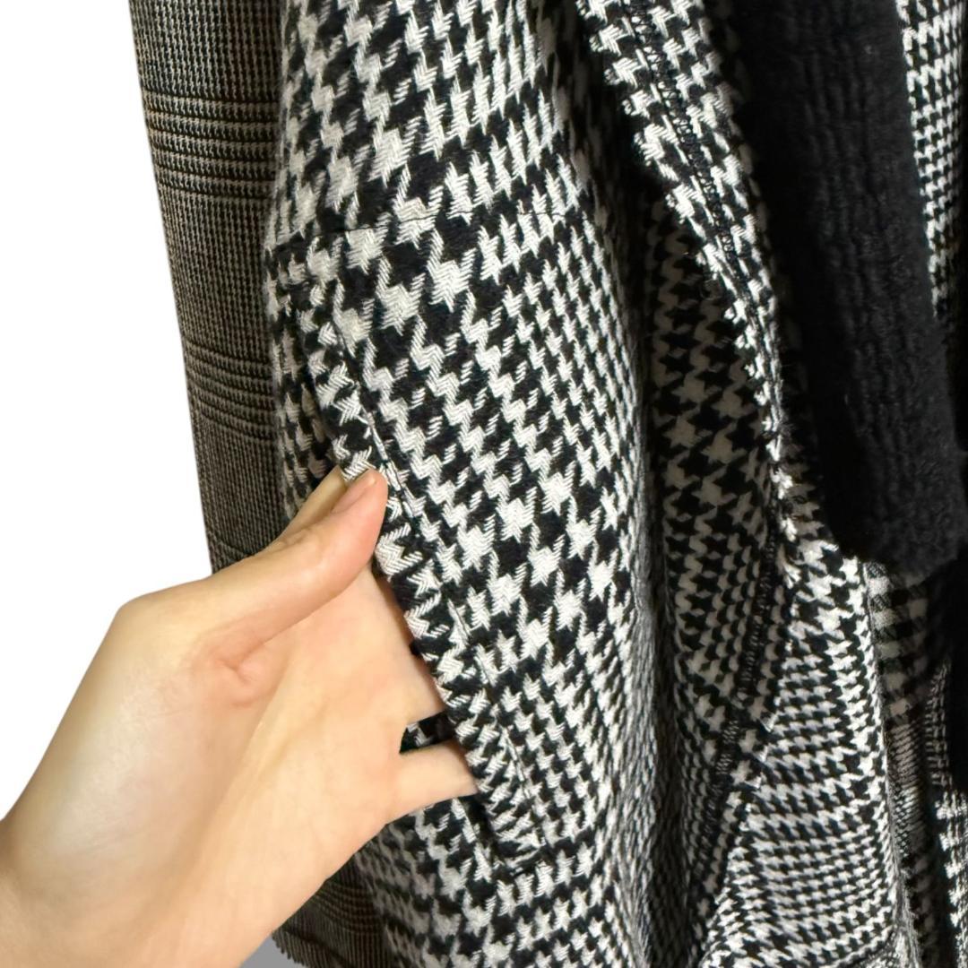 美品 ヨウジヤマモト 上田竜也さん着用 グレンチェックロングガウンコート