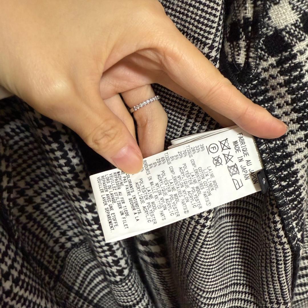 美品 ヨウジヤマモト 上田竜也さん着用 グレンチェックロングガウンコート