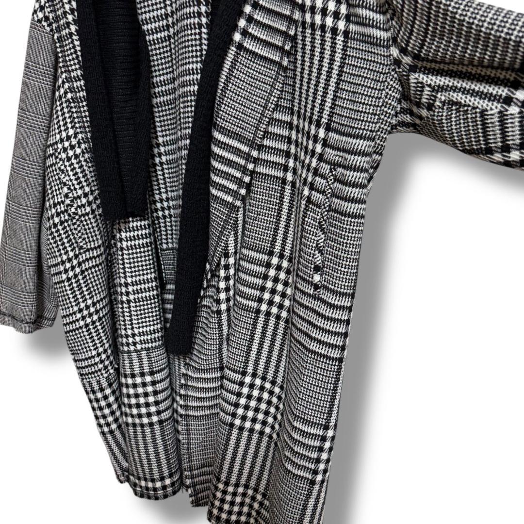 美品 ヨウジヤマモト 上田竜也さん着用 グレンチェックロングガウンコート