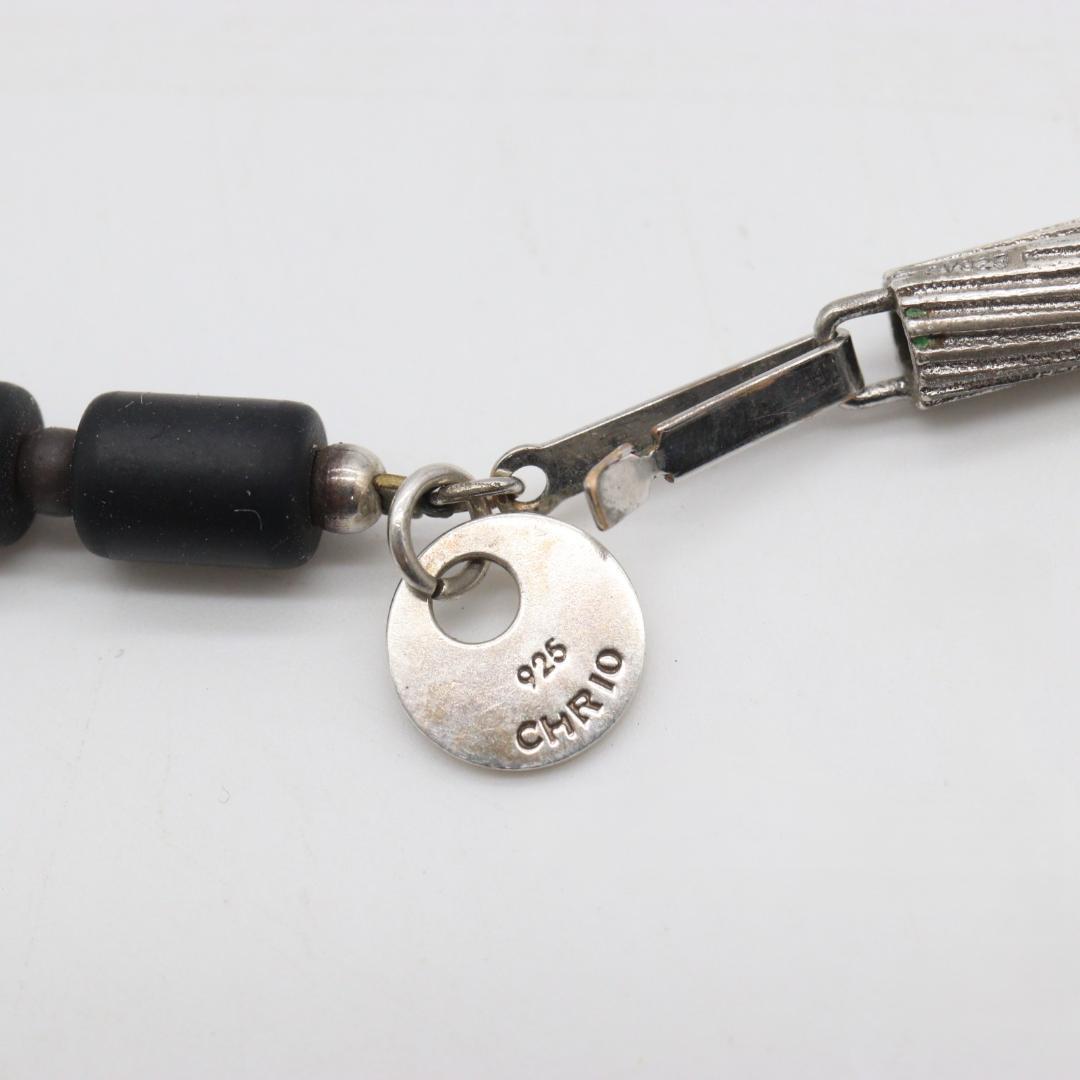 ◆クリオ　インパルスネックレス SV925 ブラック