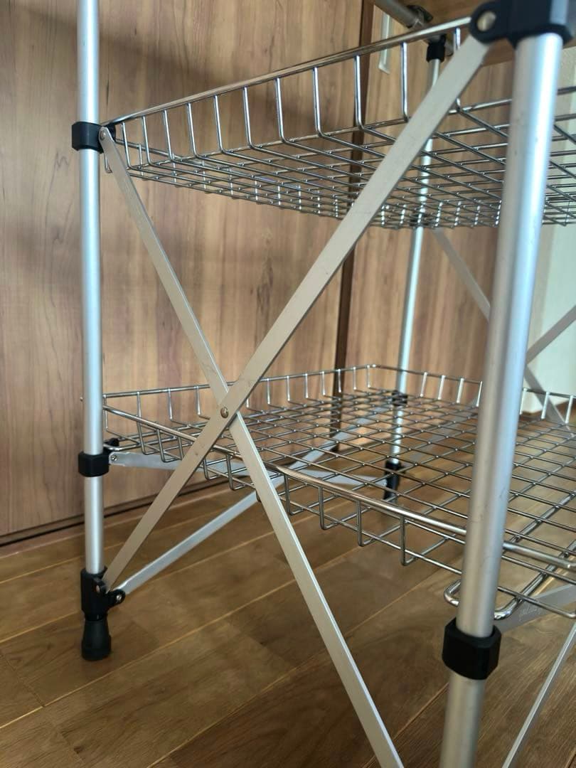 廃盤】snow peak フィールドキッチンテーブル ガビングフレーム付き