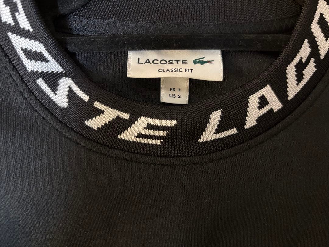 ラコステ　LACOSTE　ジャカードモックネックテックスウェット