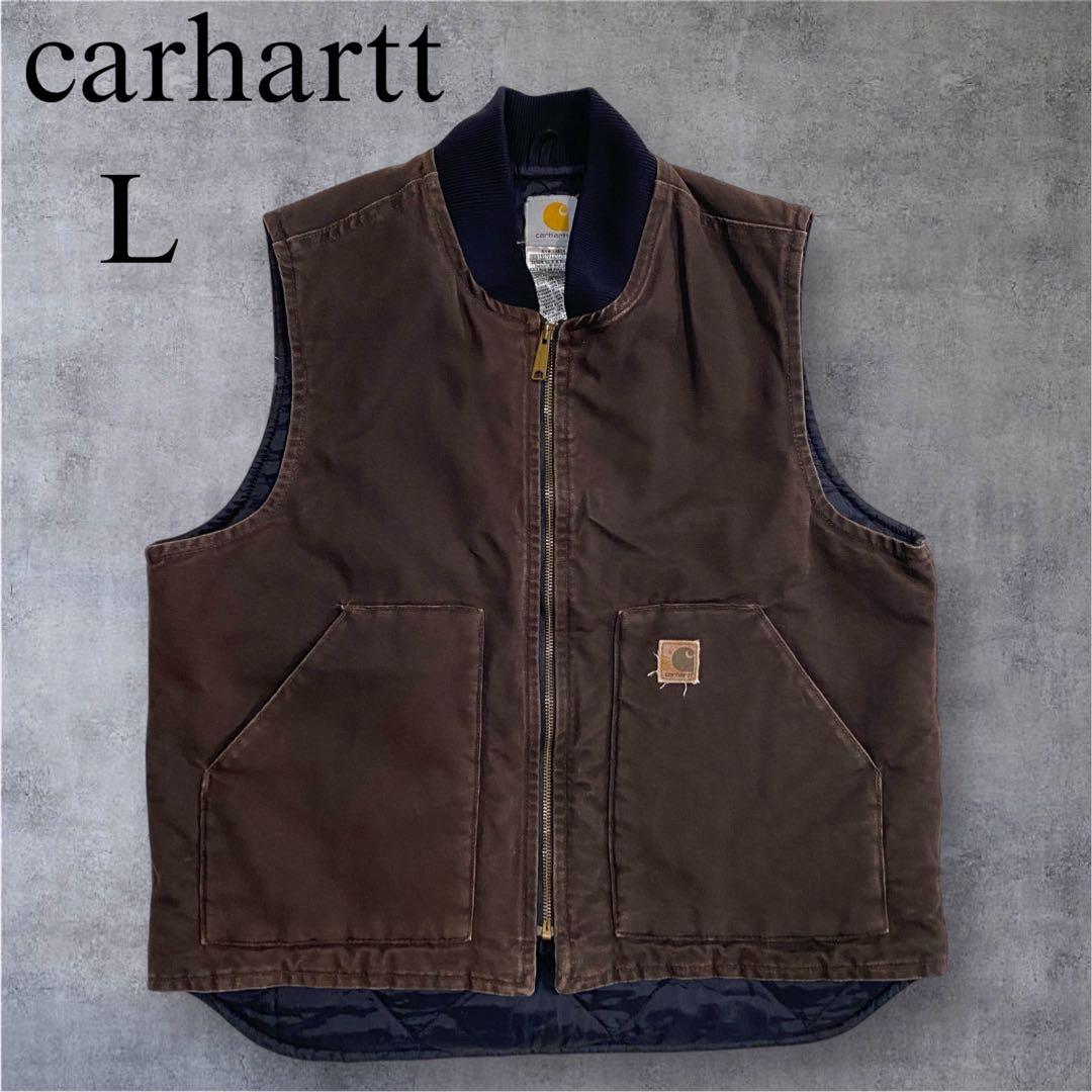 08年製 carhartt カーハート ダックベスト V02 ダークブラウン - メルカリ