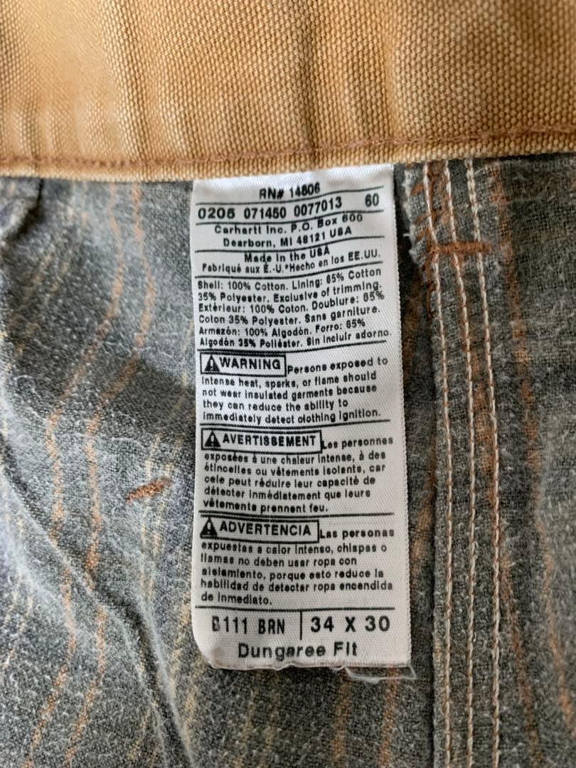 【鉄板餃子】00s “carhartt” ダックペインターパンツ USA製