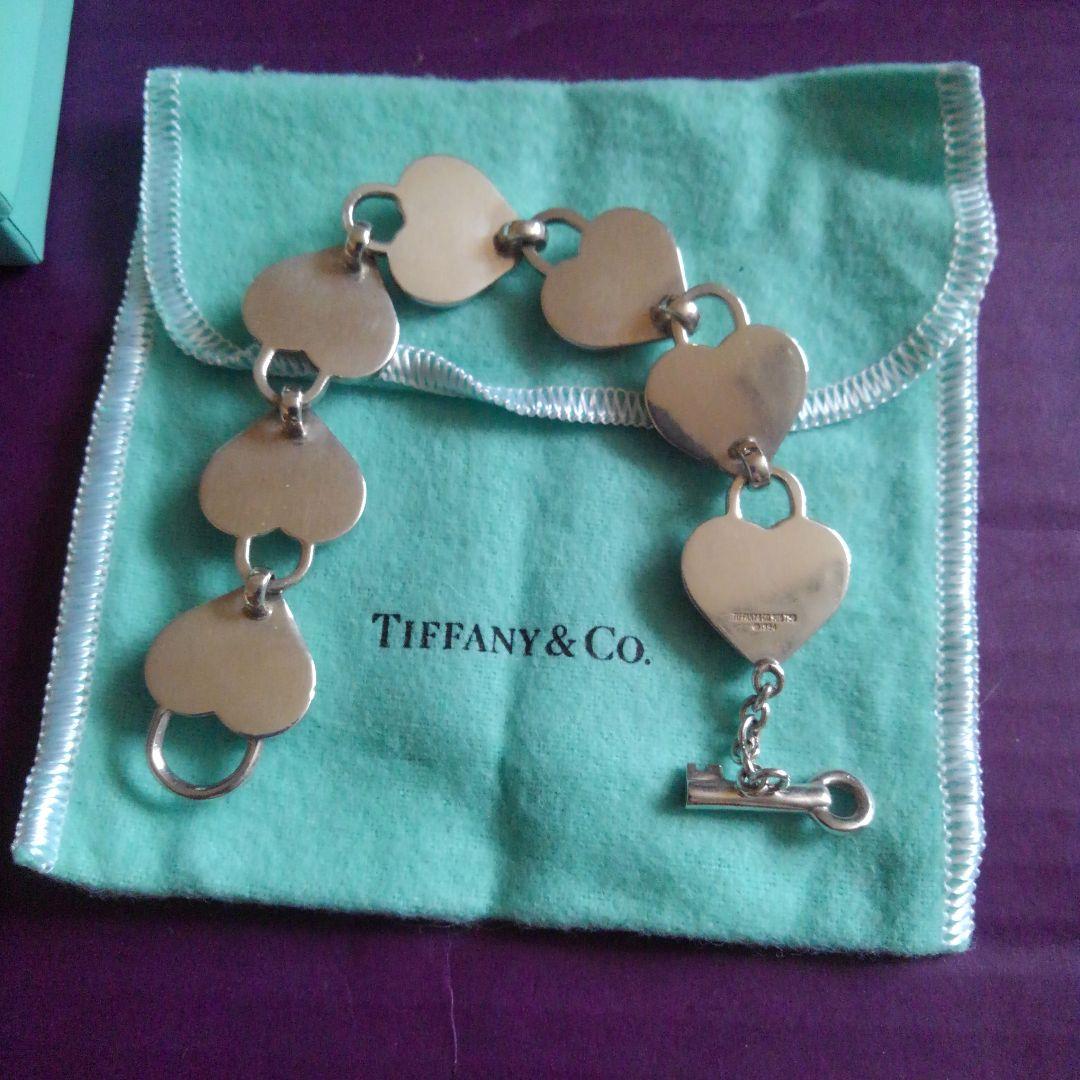 美品 Tiffany & Co. ハート型ロックブレスレット 68g