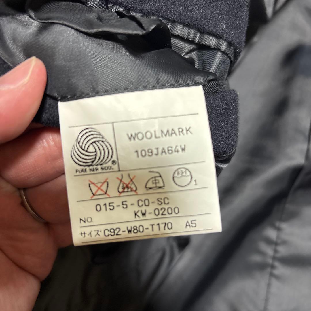 カシミヤ100% YVES SAINT LAURENT ステンカラーコートM相当