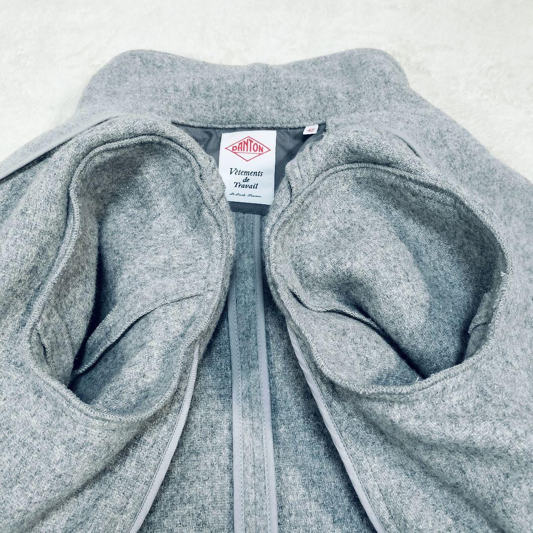 良品☆42サイズ】ダントン DANTON ウールモッサ ライトグレー