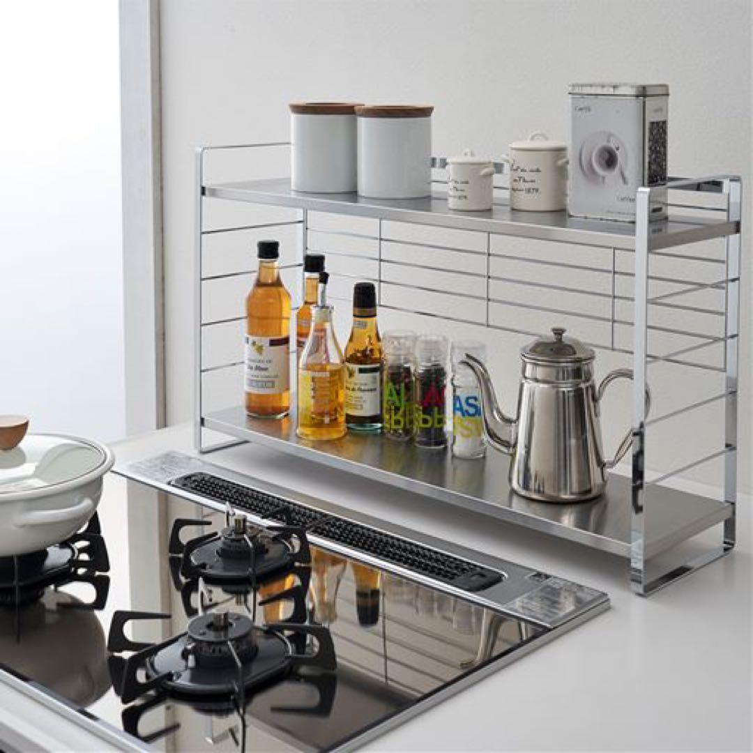 棚板ブラック　黒 40200 ステンレス棚の出窓シェルフ 74cm