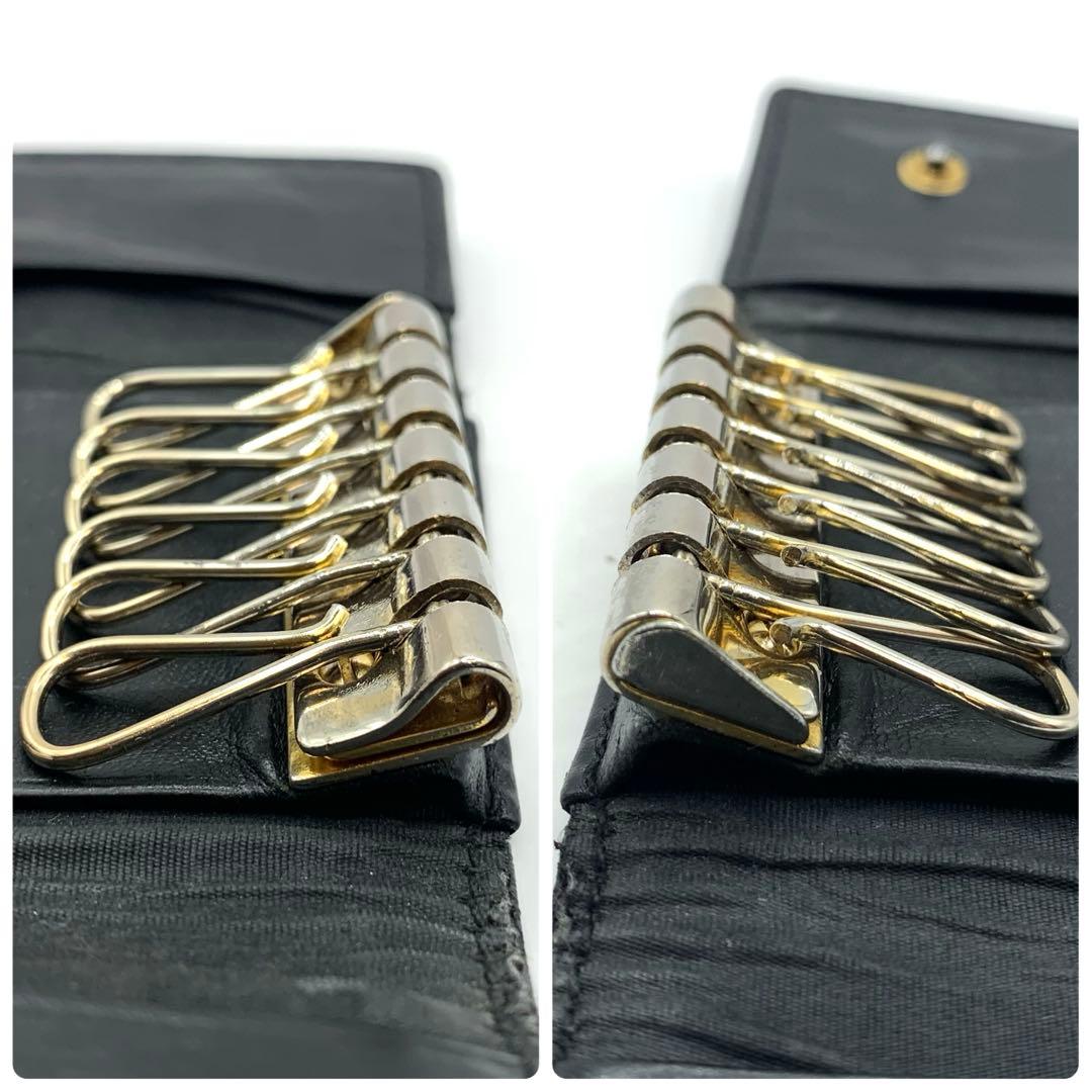 CHANEL シャネル　キャビアスキン　ココマーク　キーケース　6連　デカココ