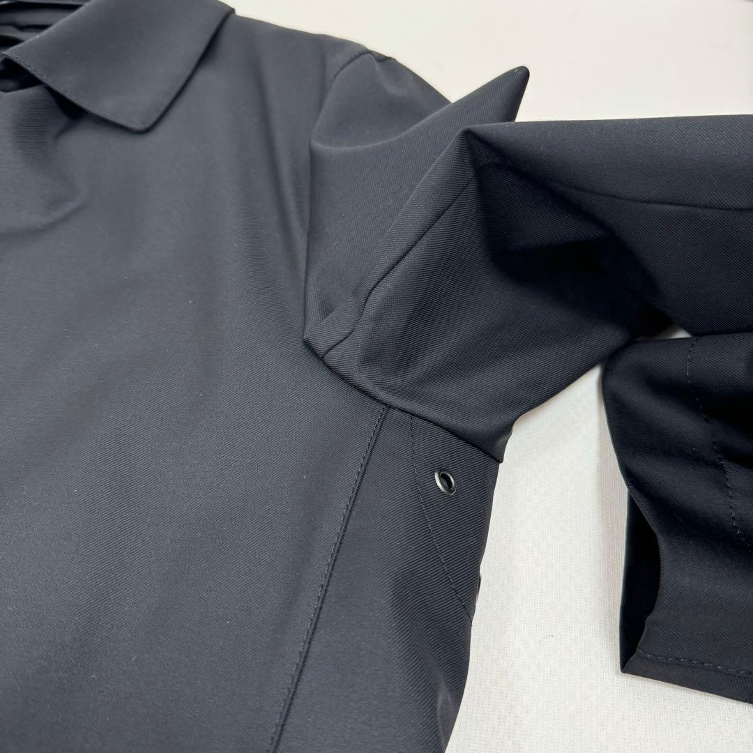 SHIPS ステンカラーコート/ダウン 脱着可能な裏地付き　黒　Ｍ