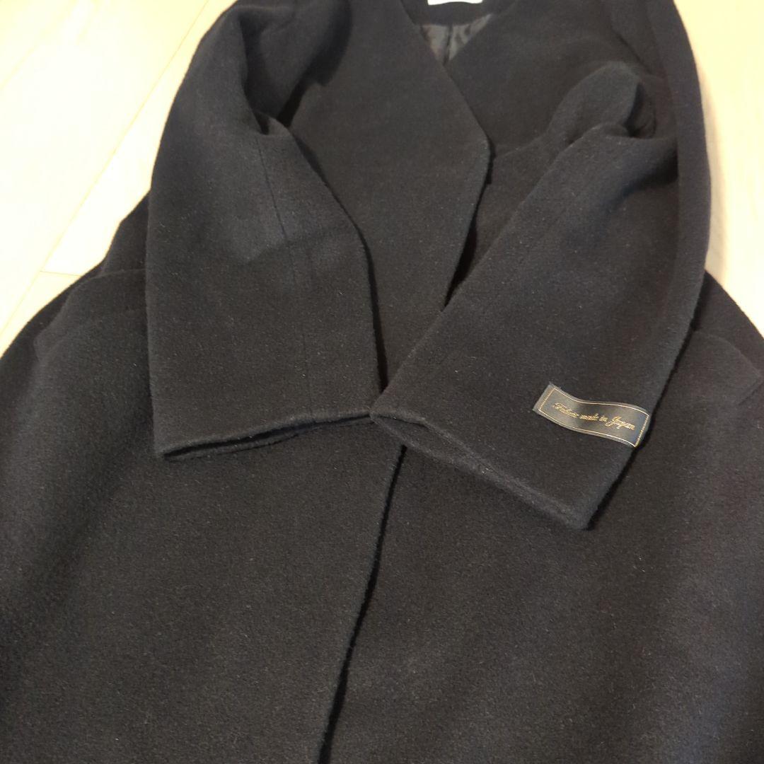 Ameri　WAIST SHAPE NO COLLAR COAT