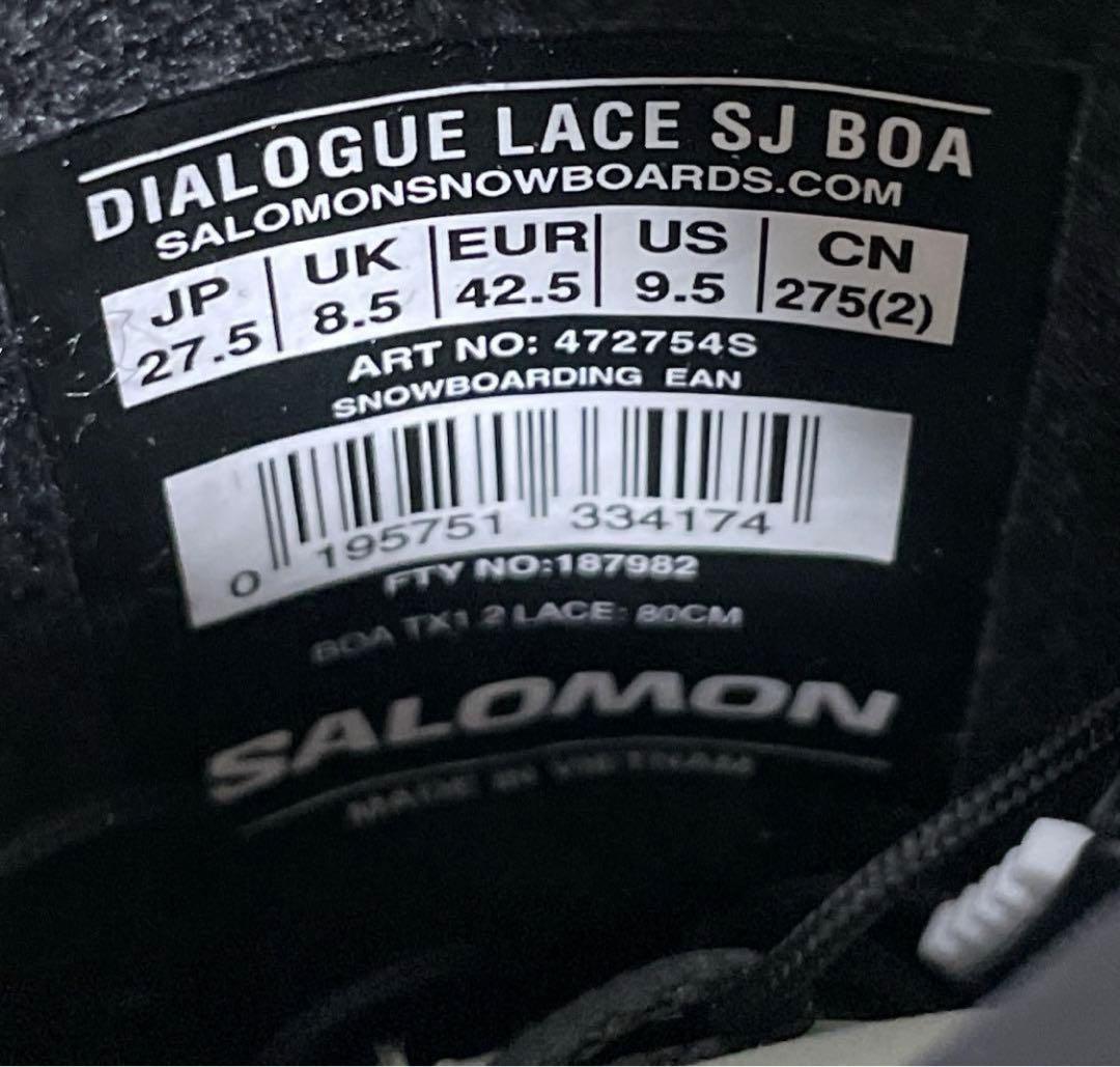 【新品_即日発送】サロモンDIALOGUE LACE SJ BOA 27.5cm