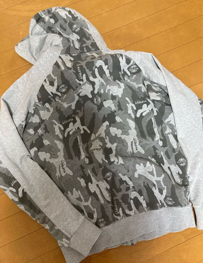 【美品】ATHLETA ジャージ 上下セット グレー迷彩 Oサイズ