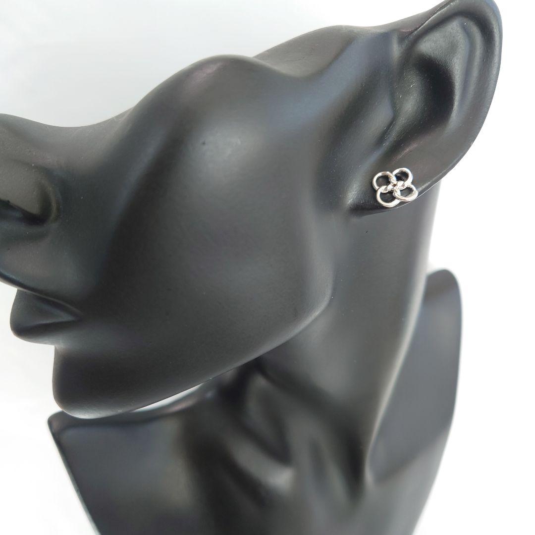 【希少】ティファニー pt950 クアドロフォリオ ピアス 片耳用 5629