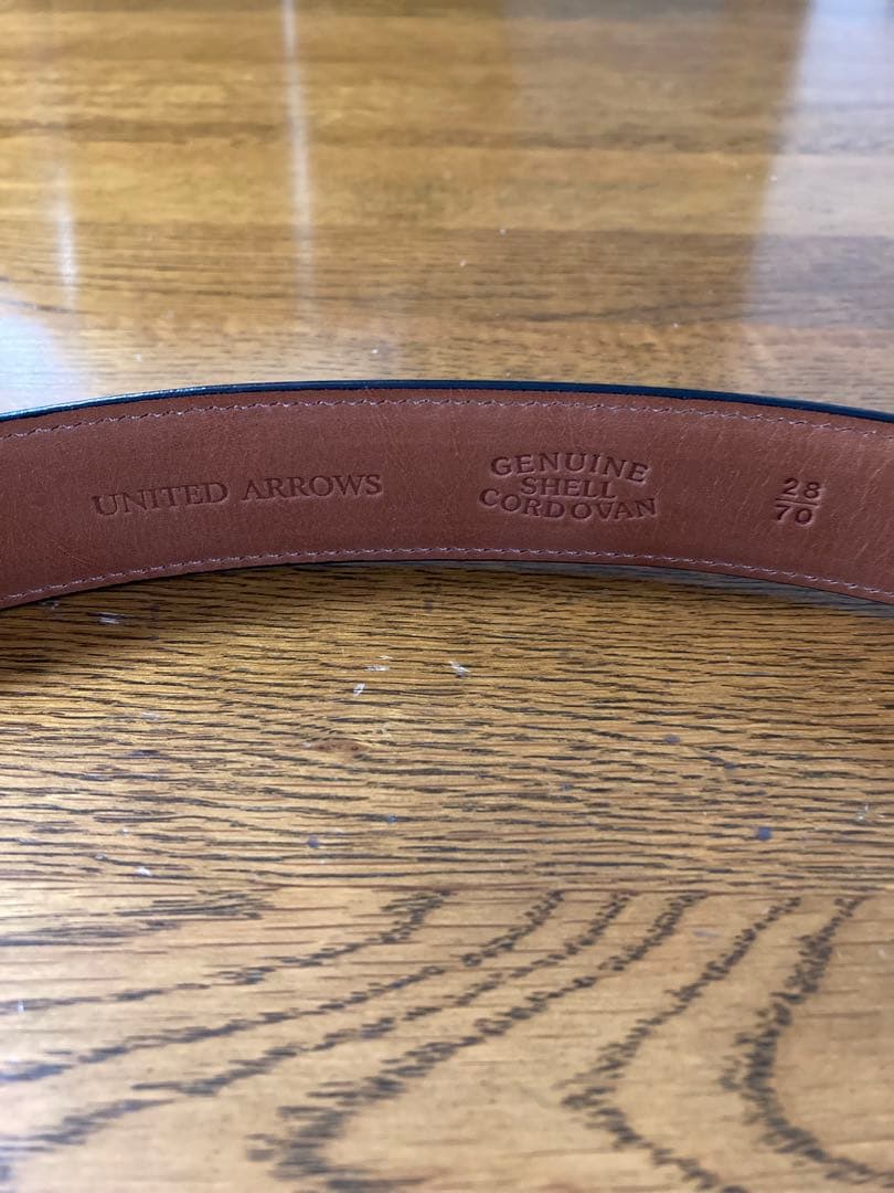 UNITED ARROWS ベルトホーウィンシェルコードバン黒24時間以内発送